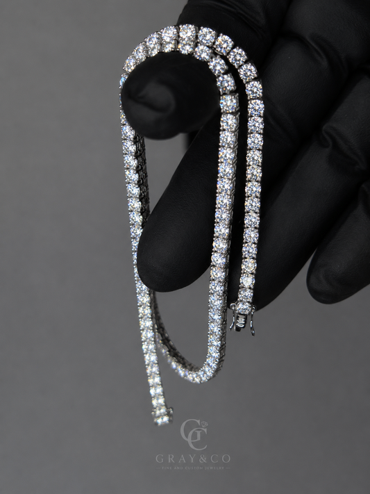Gray &Co 4mm Moissanite Tennis Chain