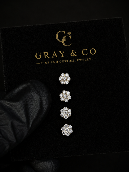 Gray&Co 1ct Honeycomb Earrings