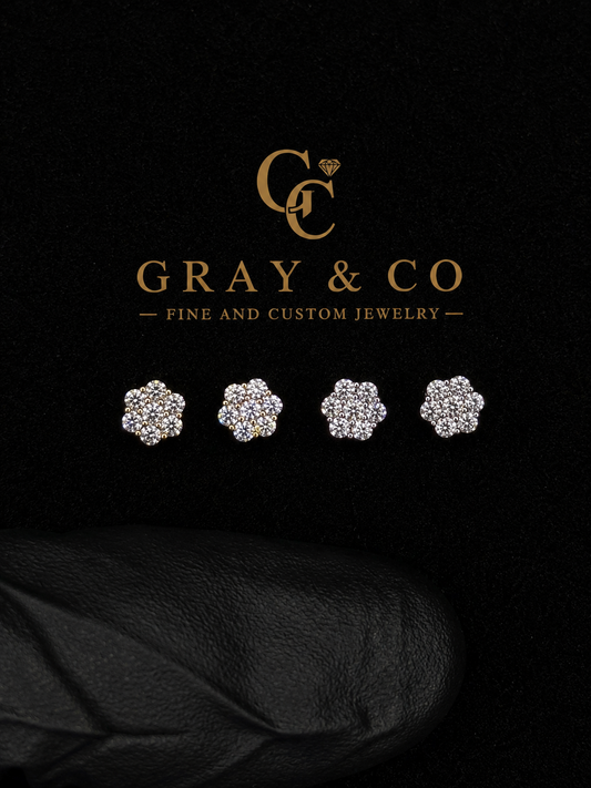 Gray&Co 1ct Honeycomb Earrings