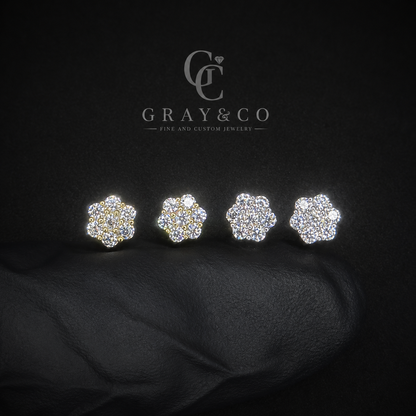 Gray&Co 1ct Honeycomb Earrings