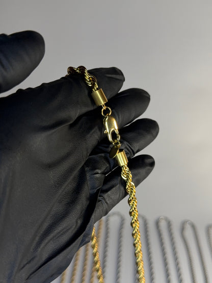 Gray&Co 6mm Gold Rope Chain – Premium Rope Necklace