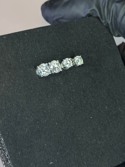 Gray&Co Moissanite Stud Earring Bundle – 1ct & 0.5ct Pairs – VVS1 D Color – 925 Sterling Silver
